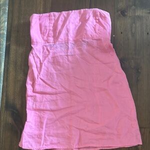 Pink Strapless top